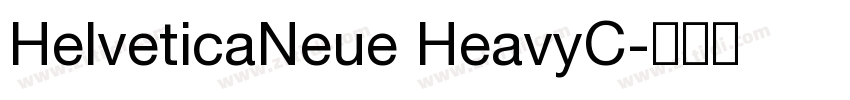 HelveticaNeue HeavyC字体转换